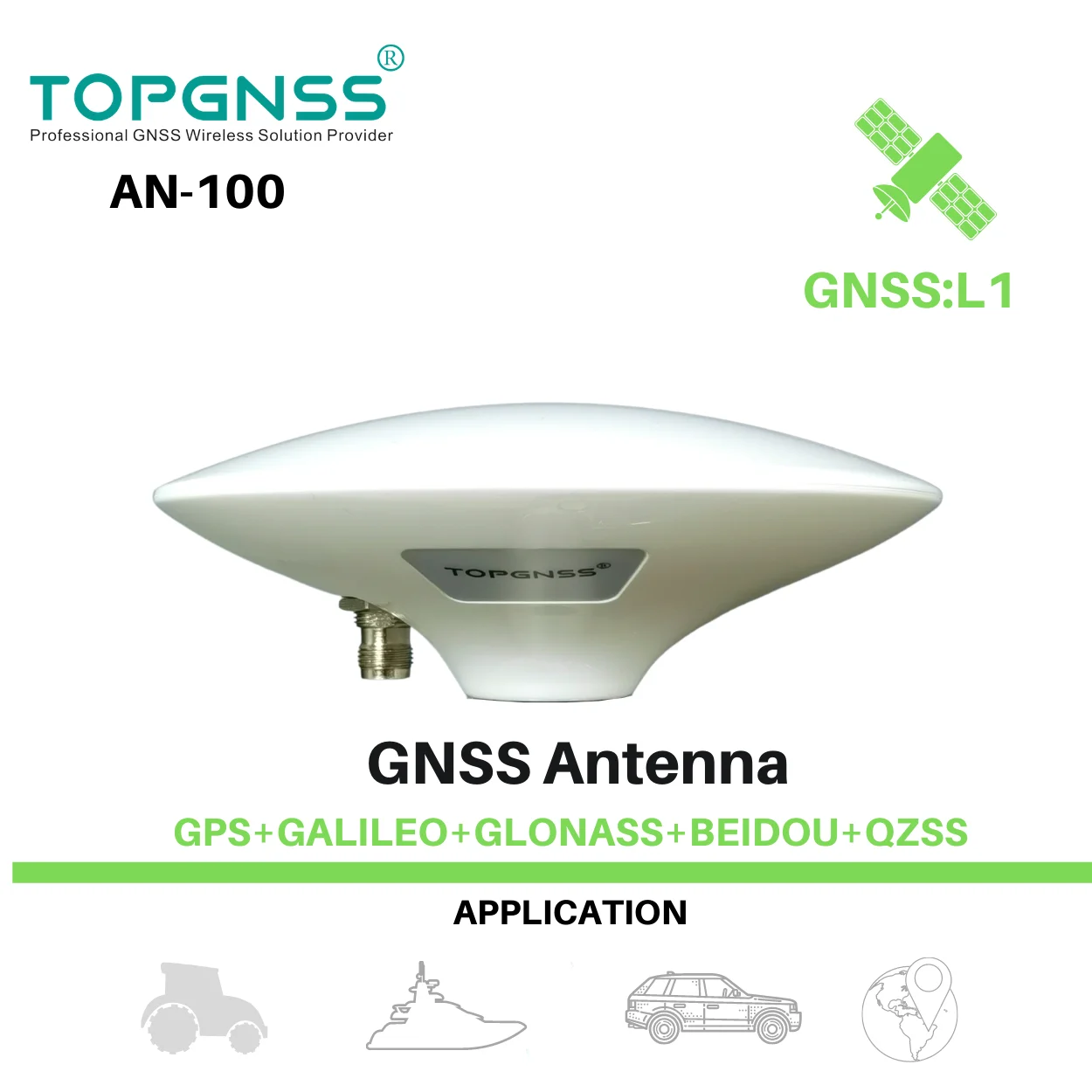 RTD gps antenna multi-satellite single-frequency GNSS L1 BEIDOU GLONASS GALILEO E1 AN-100 NE0-M9N,M8N TOPGNSS