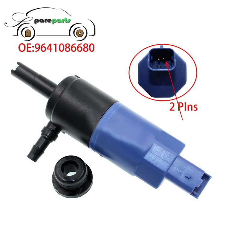 

Headlight Cleaning Washer Water Pump For Citroen Peugeot Renault Fiat Lancia C2 C3 C4 C5 C6 C8 XSARA PICASSO JUMPY 9641086680