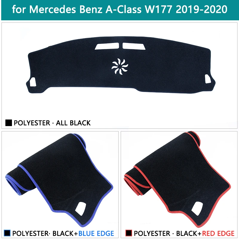 For Mercedes Benz A-Class W177 A-Klasse A160 A180 A200 A450 Dashboard Mat Cover Sunshade Dashmat Carpet Car Accessories 2019