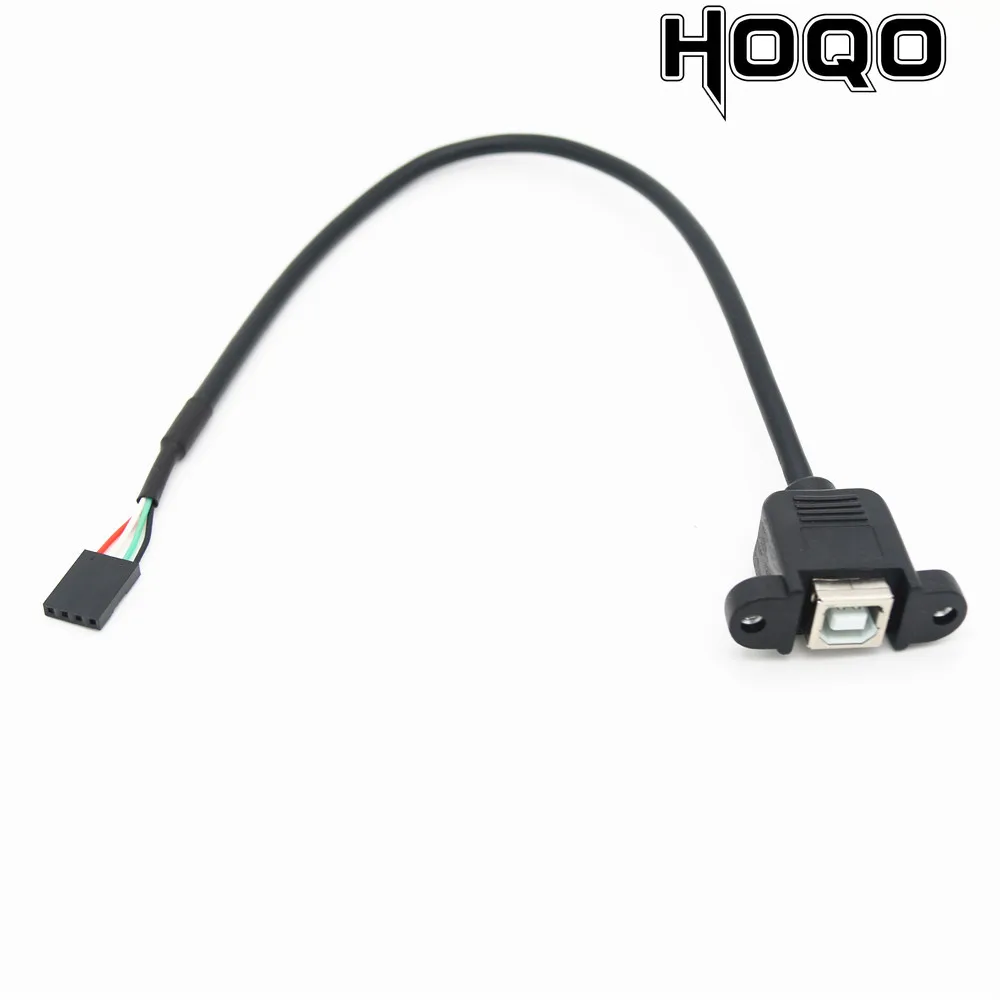 Placa base Dupont de 50cm, 2,54mm para imprimir, cabeza hembra con cable de datos de oreja, DuPont 5pin a USB tipo B hembra con cable de agujero de tornillo