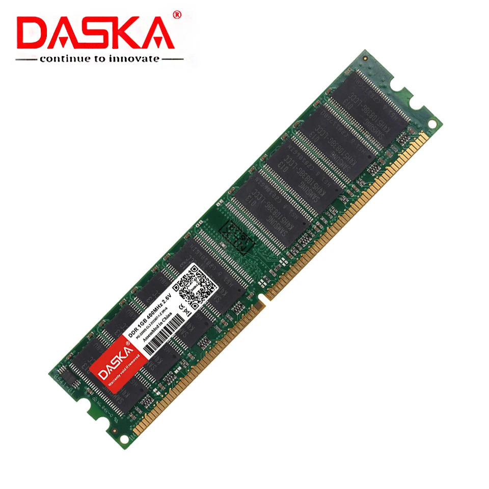 DASKA DDR 1GB 333MHZ 400MHZ PC 2700 3200u Desktop Memory Memoria Module Computer USED RAM