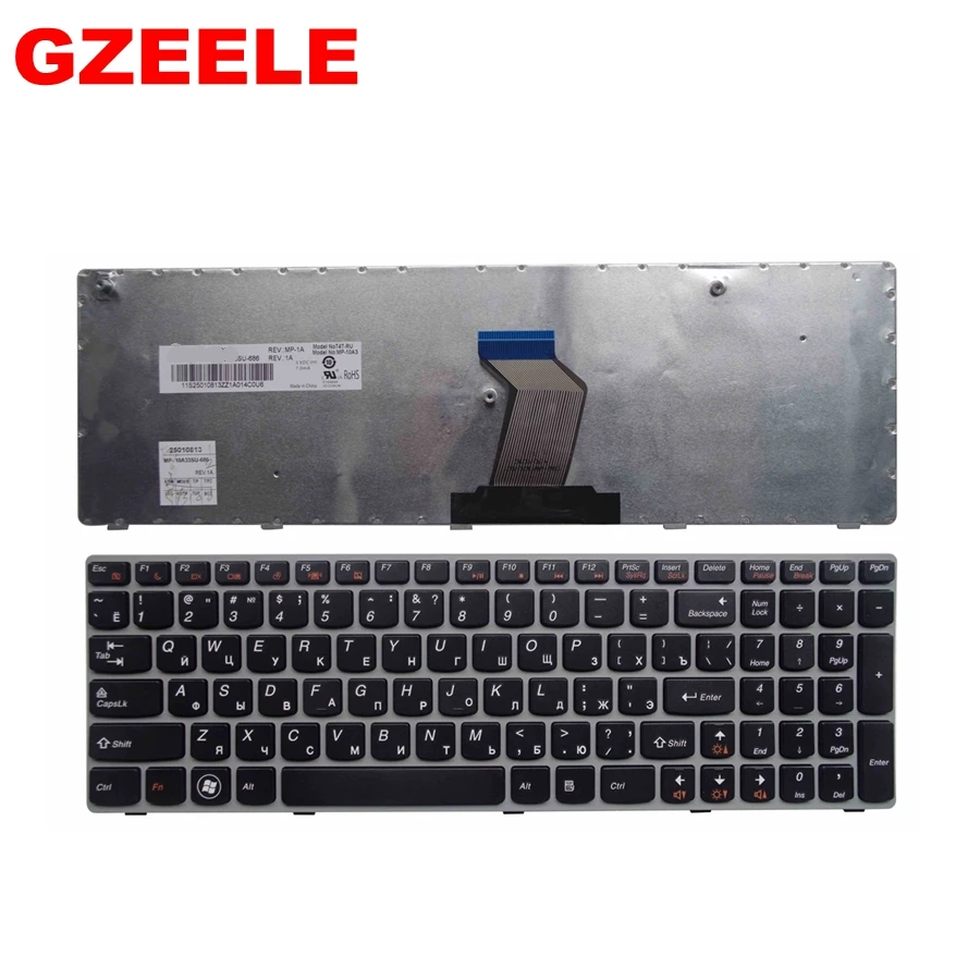 RU laptop Keyboard for LENOVO G570 G575 Z560 Z560A Z560G Z565 G570AH G570G G575AC G575AL G575GL G780 G770 russian RU