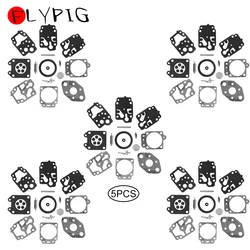 5pcs Carburetor Repair Rebuild Gasket Kit For Walbro K20-WYL WYL Series Carb Honda GX22 GX31 Echo Makita Ryobi Stihl Chainsaw