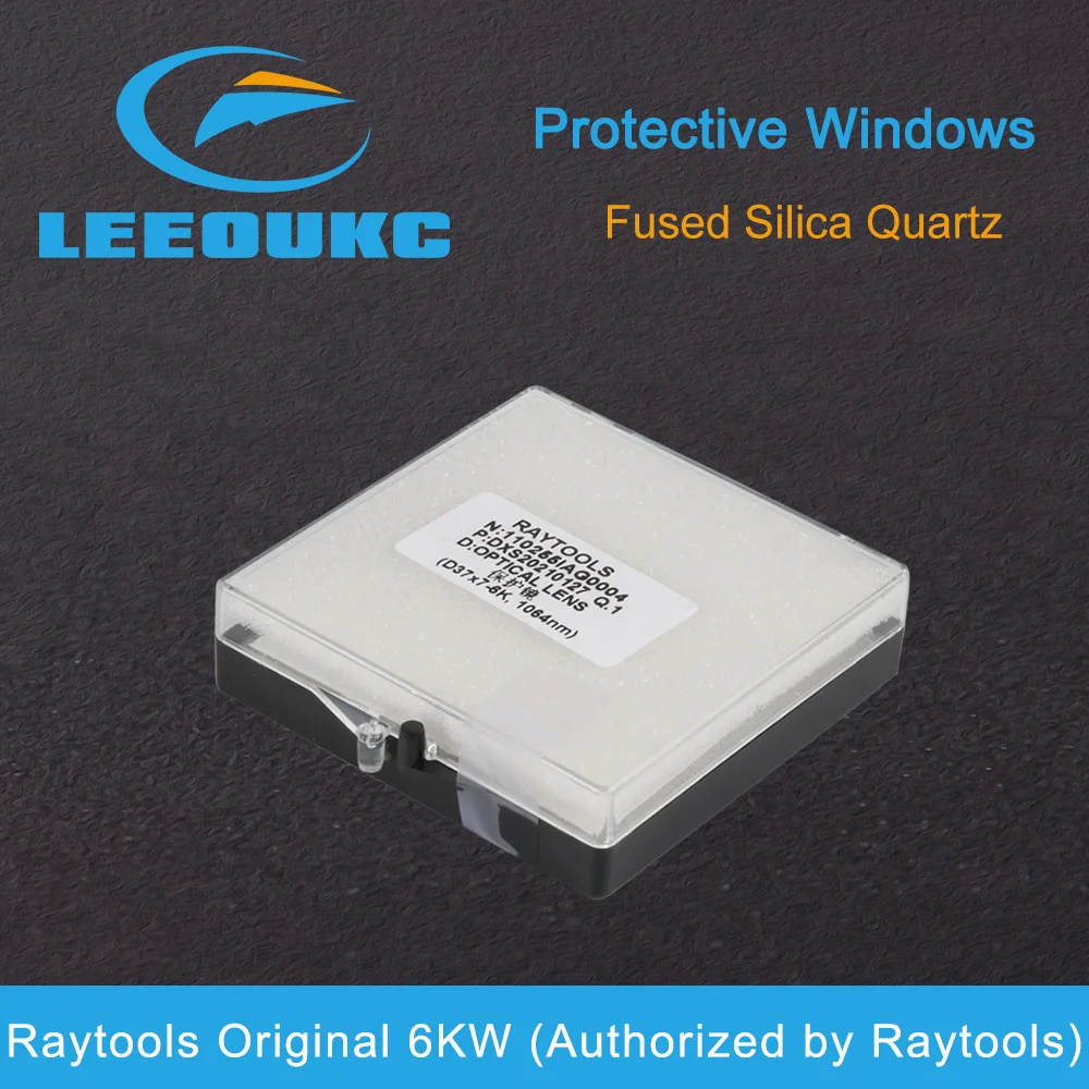 LEEOUKC Laser Protective Windows D35 - 39 Quartz Fused Silica for Fiber Laser 1064nm  Raytools WSX 36x5 37x7 38.1 1.6 37 x1.6