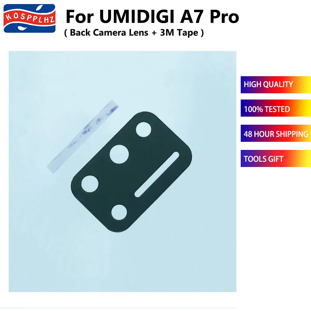 For UMIDIGI A9 Pro A7 Pro / A11Pro max / Bison / Bison X10 / A11 / A7S /  Back Camera Lens Glass Cover Lens Original New + Glue