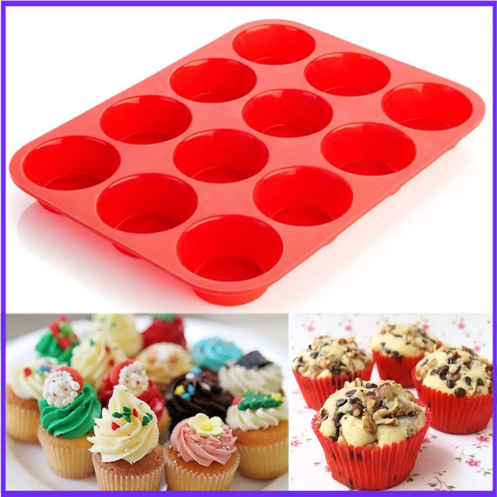 

silicone mold 12 Holes Round Ice Chocolate Making Tools Cake Candy Jelly Soap Mold Baking Cake Decorating Tools