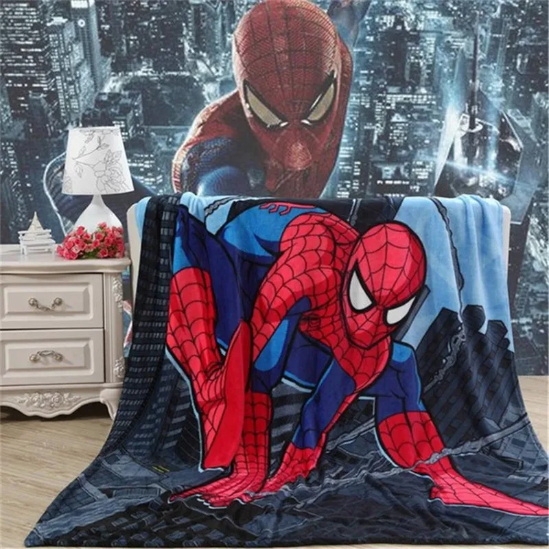 Disney Spider-Man Mickey Minnie mouse elsa blanket Cartoon Blanket for Children Adult kid Bed Sofa Couch children woolen blanket