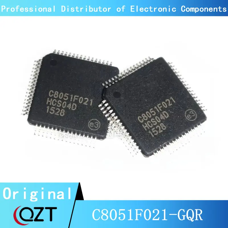 

10pcs/lot C8051F021-GQR QFP C8051F021 C8051F021-G TQFP-64 chip New spot