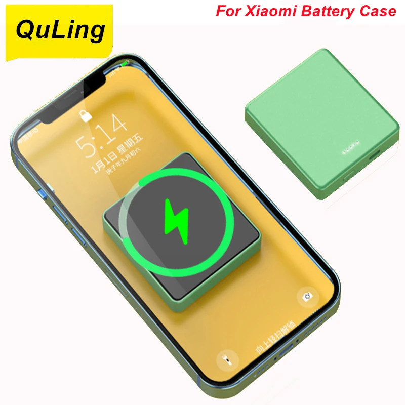 10000 Mah Magnetic for Xiaomi Mi 9 10 Pro 10 10S MIX 3 MIX 2S 11 Ultra 11 Pro Battery Case 15W Wireless Charger Power Bank Case