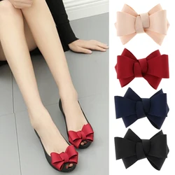 1 Piece Fashion Plain Ribbon Bow Bowknot High Heel Shoe Clips Charms Decoration Butterfly High Heel Shoe Clips Shoe Accessories