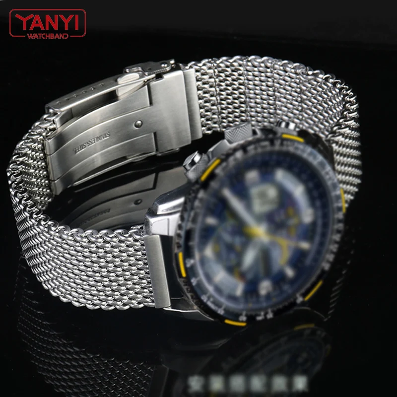 High Quality Milan mesh stainless steel watch band for breitling iwc ctizen seiko Watch strap mens luxury 22mm watchband