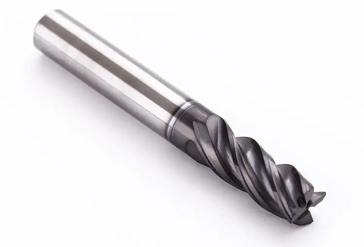Ferramentas de corte planas cnc 4 flautas fresa de carboneto de metal duro usinagem cnc fresa de carboneto de tungstênio