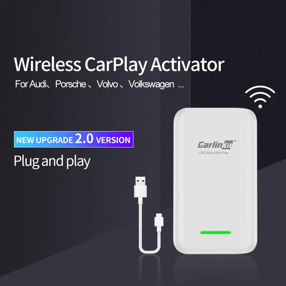 

Wireless CarPlay Activator CPC200-U2W-Plus Dongle IOS 10 Adapter For Audi Benz Mazda For Porsche Volkswagen Ford For Citroen