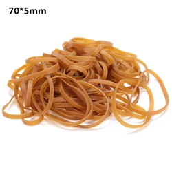 New Rubber Band Yellow 70 x 5 mm Elastic Rubber Bands Stretch Bracelet Home Kitchen Accessories