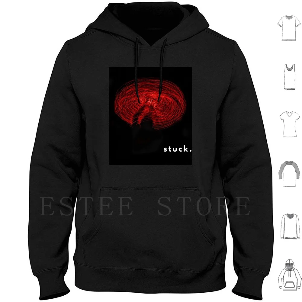 Stuck Hoodies Long Sleeve Priyash18 Black Red Lights Stuck Led Universe Lightpainting