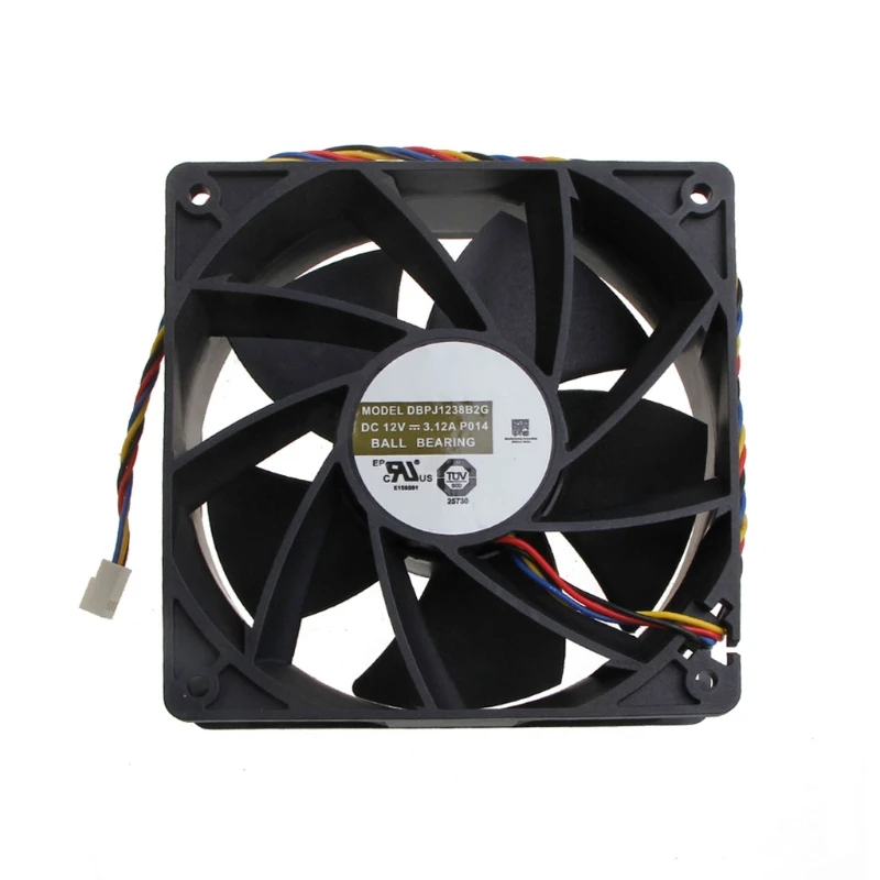 

2024 New DBPJ1238B2G Powerful Cooling Fan Brushles 4p For AVC 12038 12V 4Wire CPU Cooler Fan 7500RPM Powerful Ball Bearing