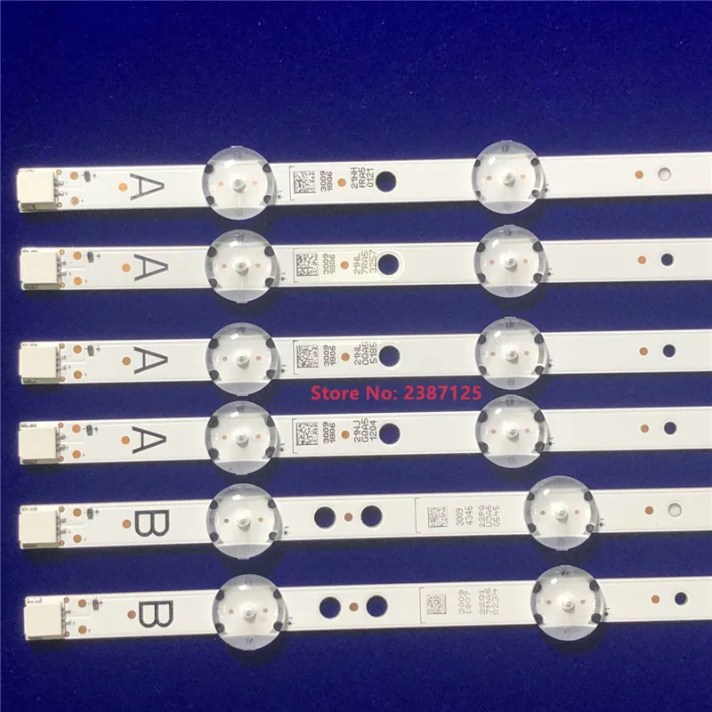 

LED strip for VES490UNDL-2D-N11 VESTEL 49" UHD DRT VNB A/B-TYPE REV0.1 49L3753DB 49HE4000 49U6663DB 49U5863DB 49PUS6031/12