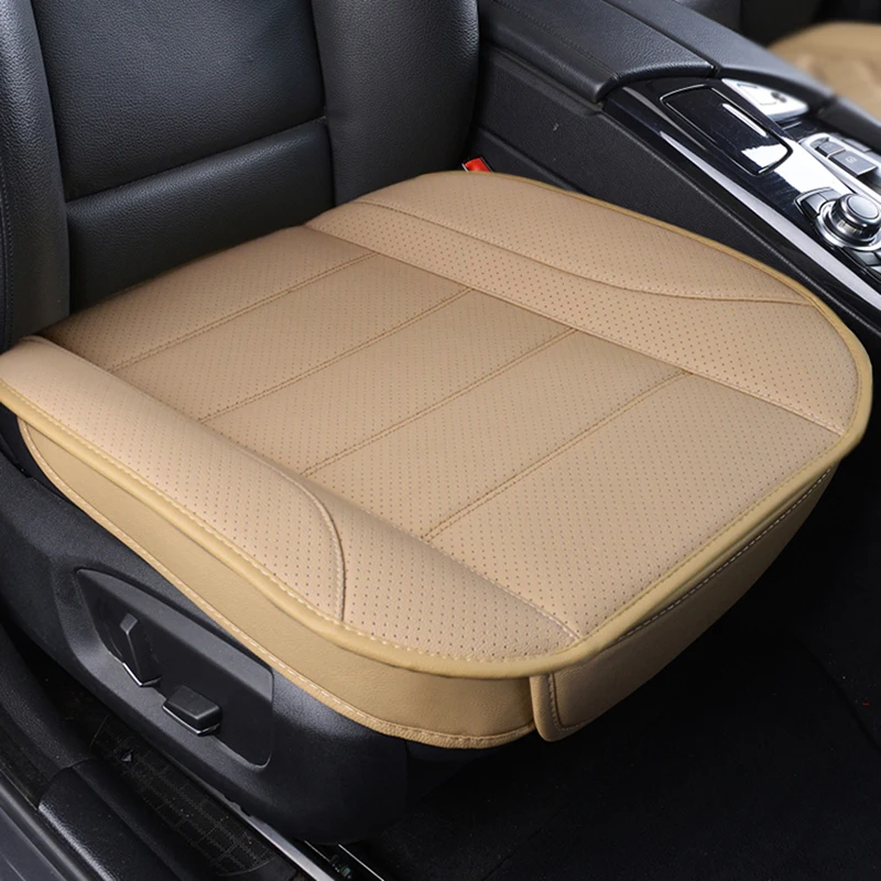 Ultra-Luxury Car Seat Protection Single Seat Without Backrest PU Senior Leather Car Seat Cover For Most Four-Door Sedan&SUV