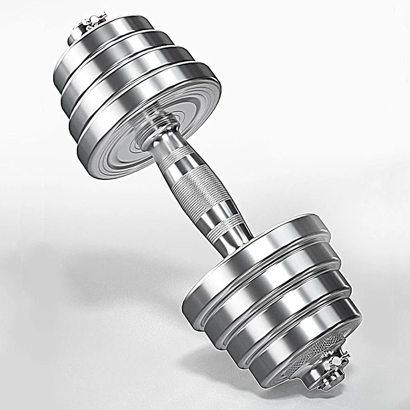 Steel Dumbbell 20kg Home Men Dual-plating Pure Steel Dumbbell Barbell 2 in 1 Design  Sports Equipment  1pc