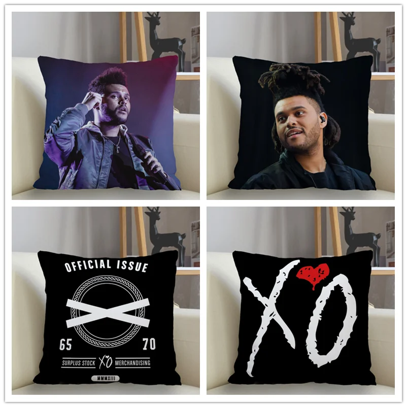 Musife Custom  The Weeknd XO Pillowcase Sofa Decorative Cushion Cover Pillowcase Home Decor Drop Shipping Wholesale