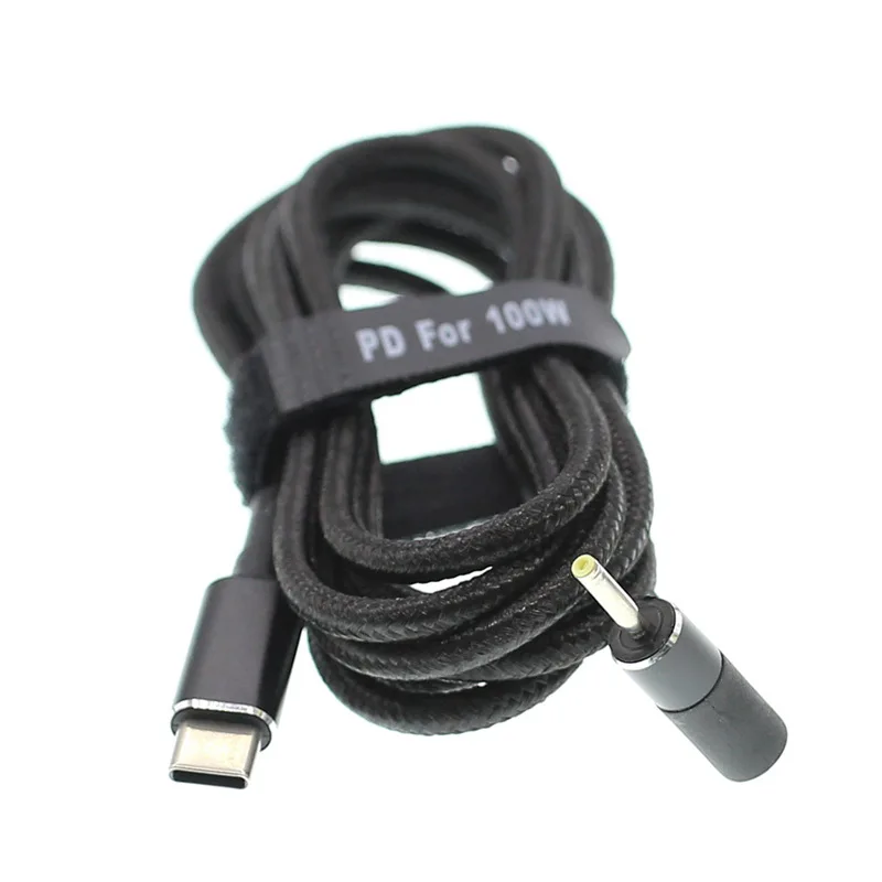 (2,5x0,7 мм) Type C PD зарядный кабель для ноутбука, шнур, адаптер питания постоянного тока, конвертер постоянного тока 2,5*0,7 мм, штекер 90 градусов, прямоугольный для ASUS