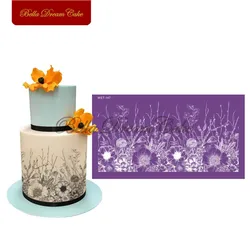 Beautiful Flower Design Cake Stencil Fondant Wedding Mesh Stencils Cake Mold Fabric Cake Mould Cake Decorating Tool Bakeware