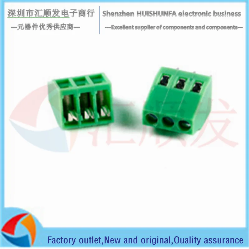 KF128-2.54 في خط 150 فولت/6A 2.54 مللي متر الملعب المسمار نوع محطة PCB