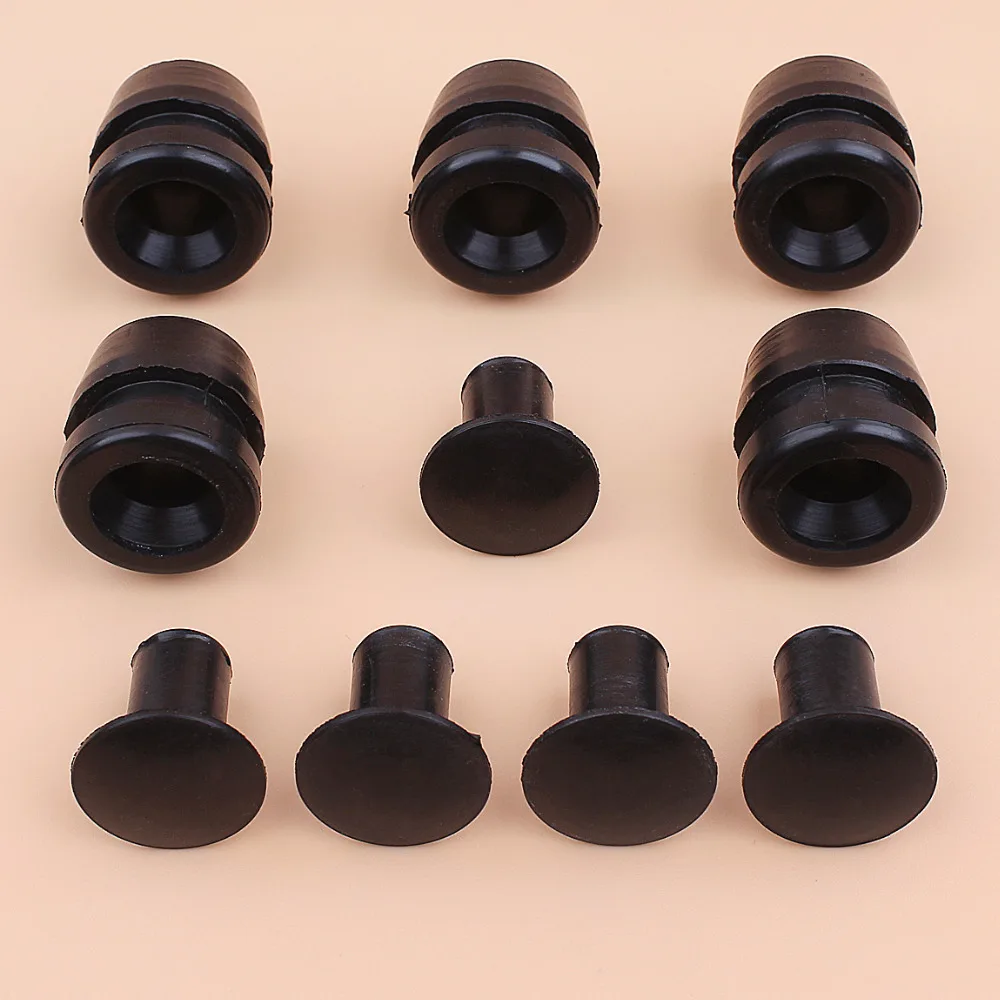 Chinese 2500 Chainsaw Rubber Annular Buffer Plug Cap Kit For 25CC 2500 Chainsaws Zenoah Komatsu G2500 Replacement Spares Parts