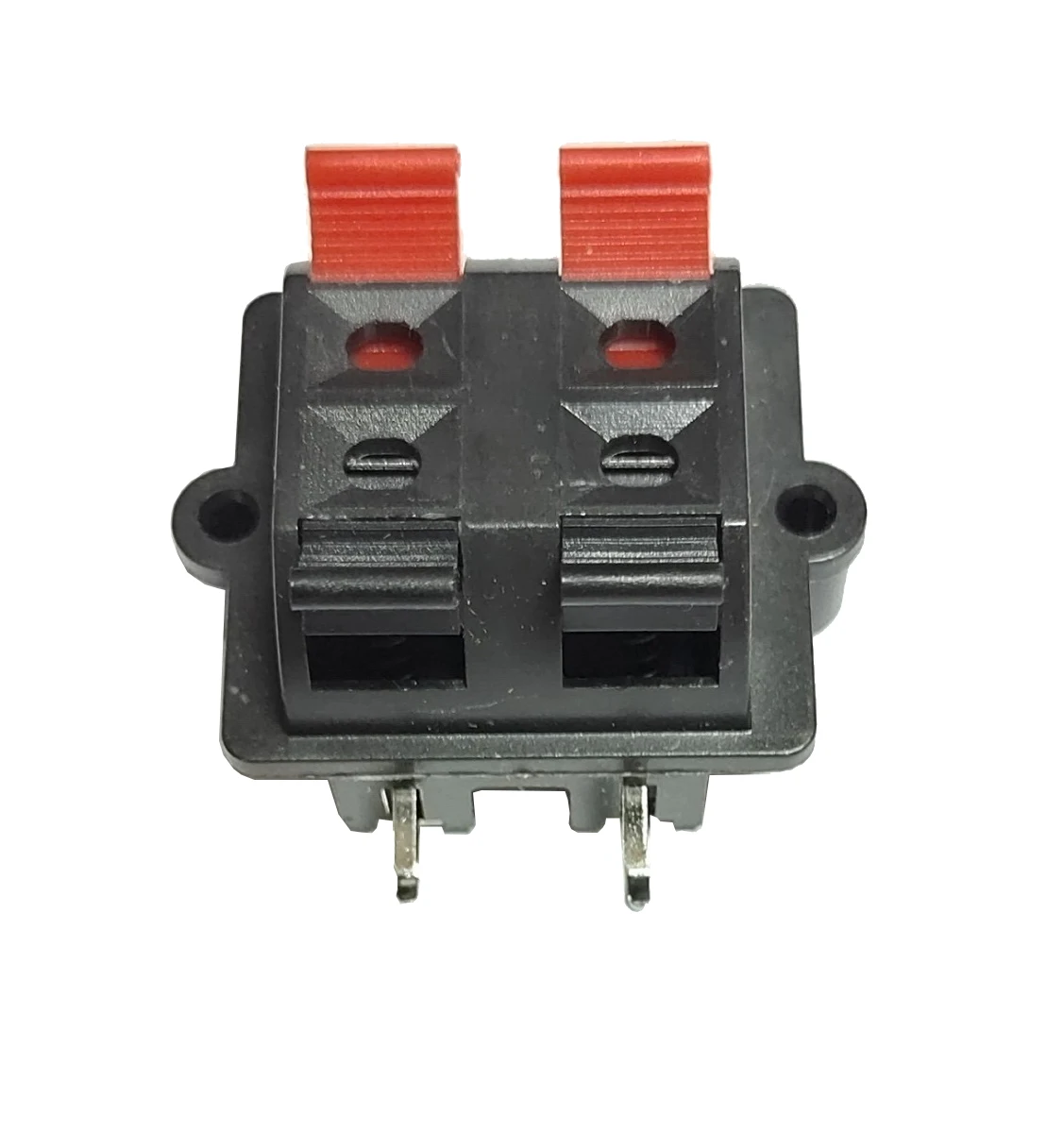 4-Hole Speaker Terminal Socket 4-Position Connector Terminal Socket Spring Loaded Audio Speaker Terminal Test Board Clamp