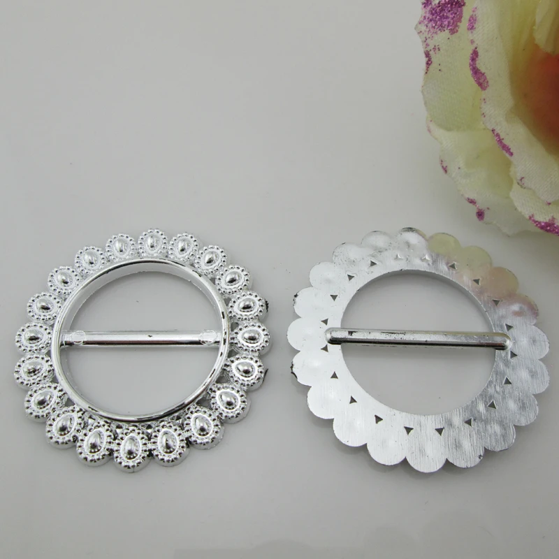 10pcs New Style Round Rhinestone Acrylic Wedding Decorative Buckle 26mm