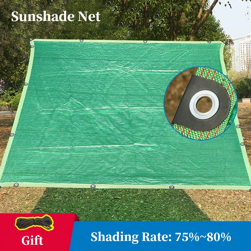 Green Anti-UV Sunshade Net Outdoor Awning Garden Fence Net Succulent Plant Shading Net Pet House Sun-Proof Cloth Car Shed Shade