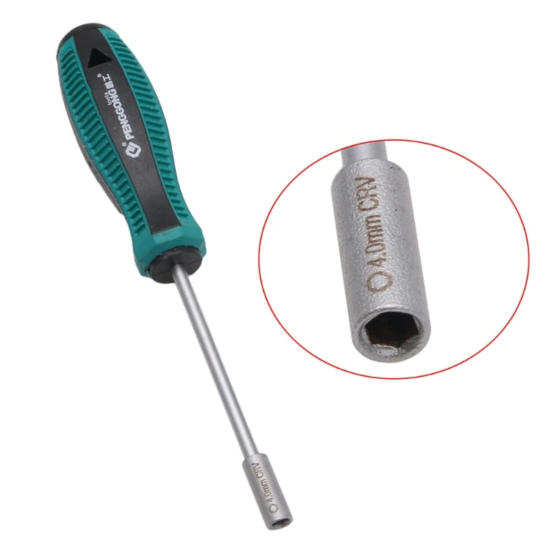 3/3.5/4/4.5/ 5/5.5/6/7/8/9/10/1/12/13/14mm Metal Socket Driver Hex Nut Key Wrench Screwdriver Nutdriver Hand Tool