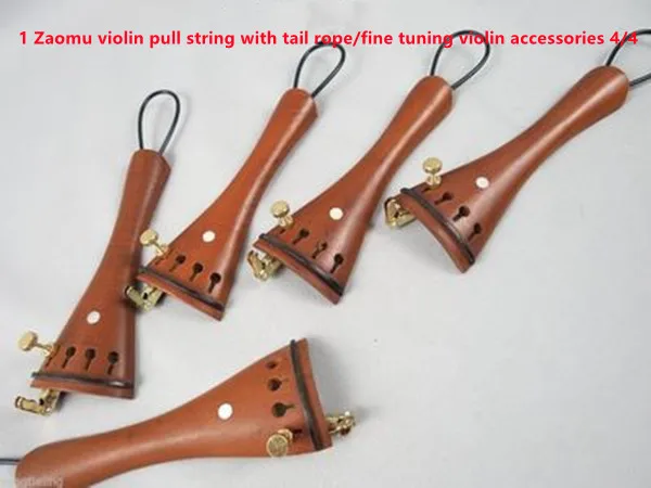 A common jujube the violin string board with tail rope/fine violin accessories 4/4