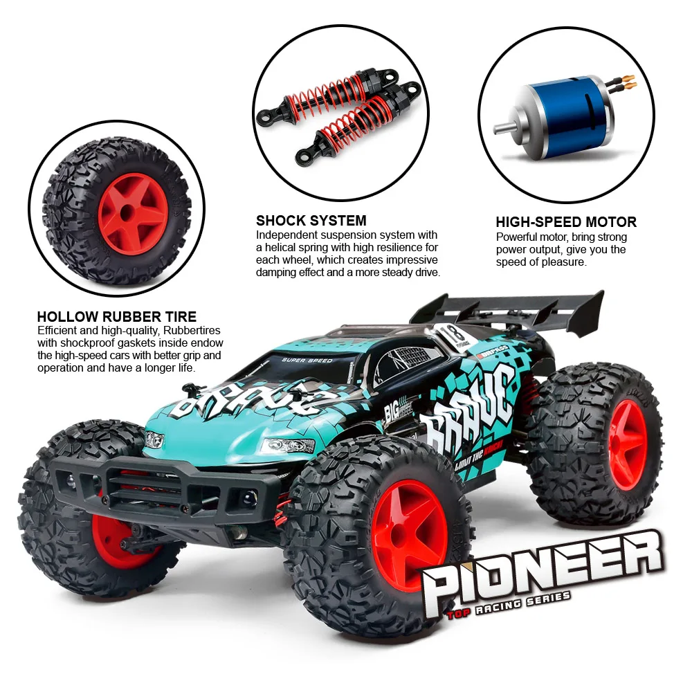 RC Car Original SUBOTECH BG1518 1:12 2.4G 4WD 45 KM/h ad alta velocità Desert Buggy RC Drift giocattoli per bambini