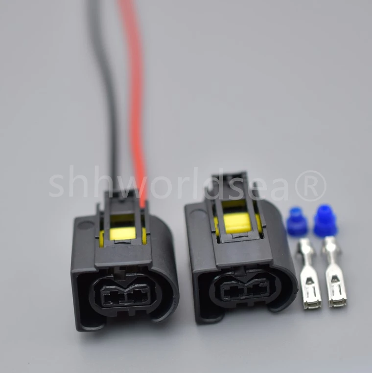 shhworldsea 2 Pin  Way Ignition Coil Harness Damper Plug Auto Connector Injector Plug With Wire Cable For  A1685452928 5029