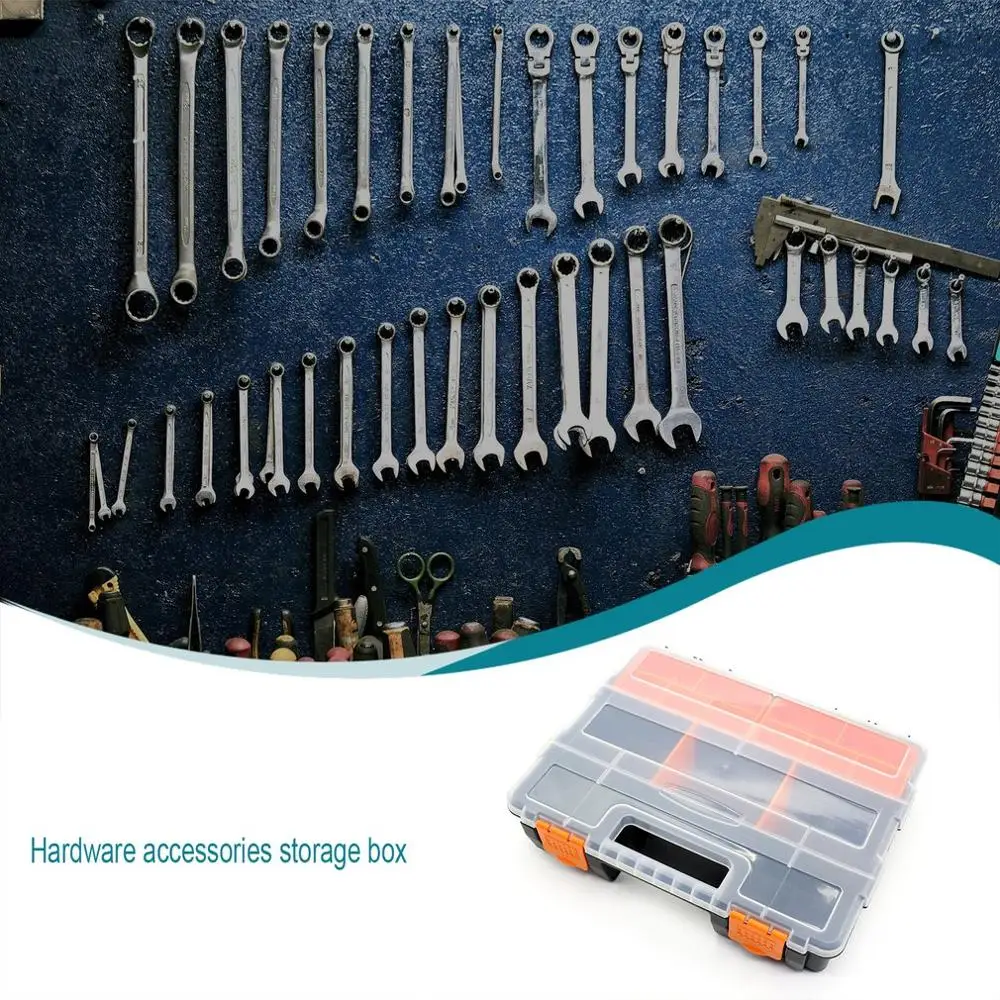 Large Toolbox Household Maintenance Electrician Tool Box Multifunctional ABS Hardware Car Repair Anti-fall Box