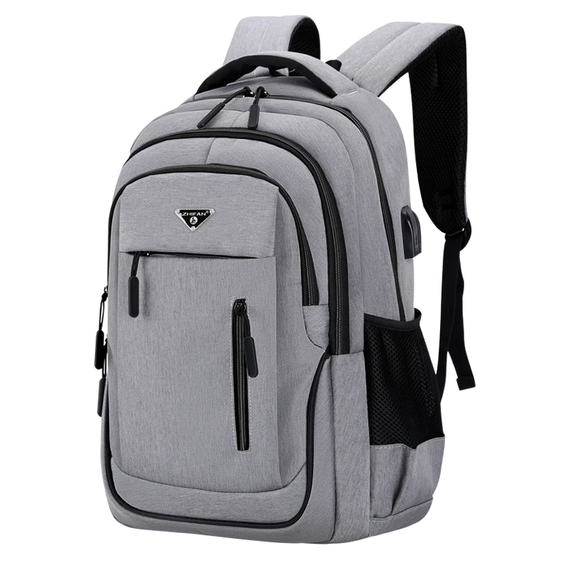 Mochila para ordenador portátil con carga USB para hombre, bolsa de viaje multifuncional de 15,6 pulgadas para estudiantes universitarios