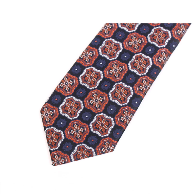 Gentlemen Business Ties 2025 New 7CM Geometric Print Tie For Men Business Suit Work Necktie High Quality Fashion Formal Neck Tie