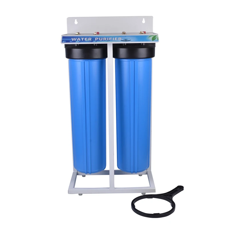 2 stage 20 inch PP/CTO/GAC big blue water filter housing