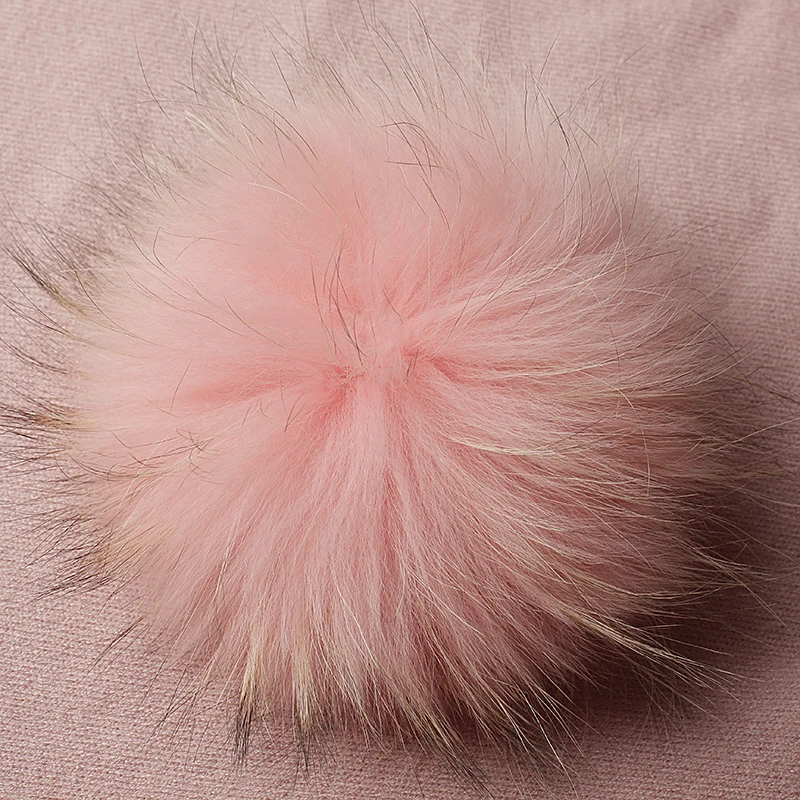 Manta de Lana cálida para bebé recién nacido, manta de viaje para dormir, ropa de cama, envoltura envolvente con pompón de piel Real de 15cm