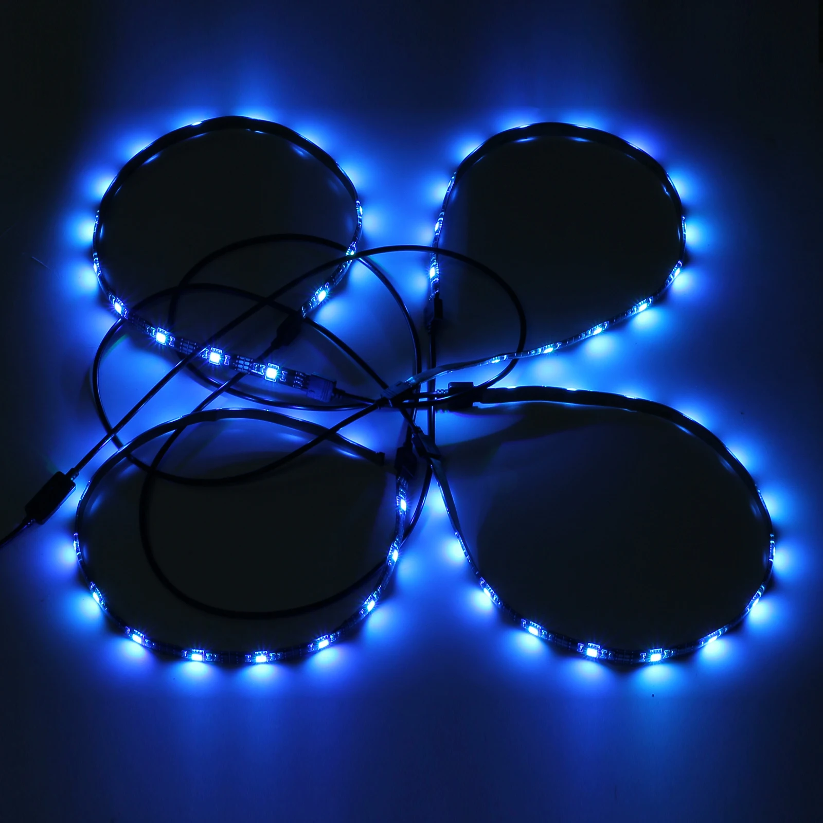 GARLLEN 4 قطعة 50 سنتيمتر LED قطاع أضواء الموسيقى عن بعد USB التلفزيون الخلفي ضوء RGB LED قطاع اللون تغيير طقم الإضاءة للديكور داخلي