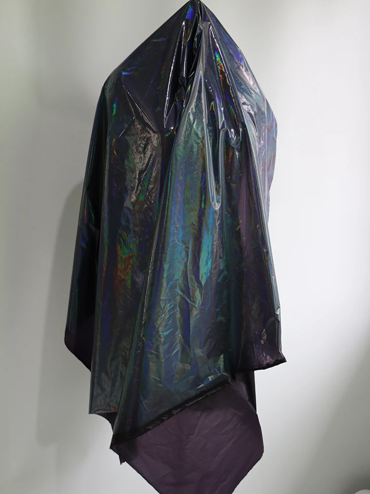 100 cm * 145 cm hochwertiges, dünnes, leichtes Nylongewebe, hochdichtes, laserglänzendes Taftmaterial für Winterjacken – Detail 18