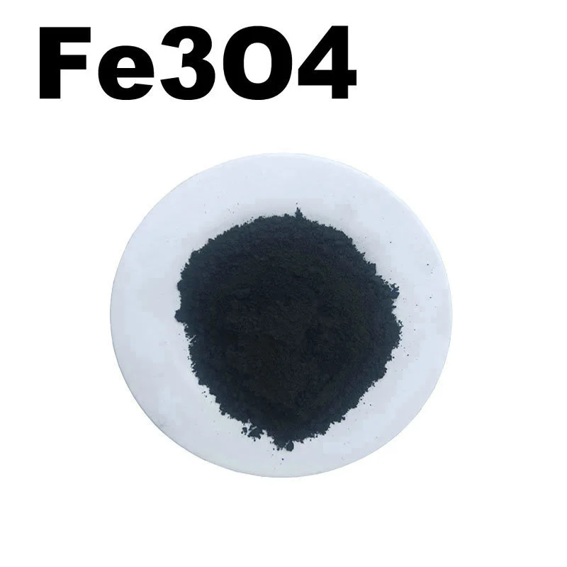 Ferrooxid-Pulver, blau, rot, grün, 99,9 % schwarz, magnetisches Eisenoxid für Forschung und Entwicklung, ultrafeine Nanopulver, ca. 10 Mikrometer,