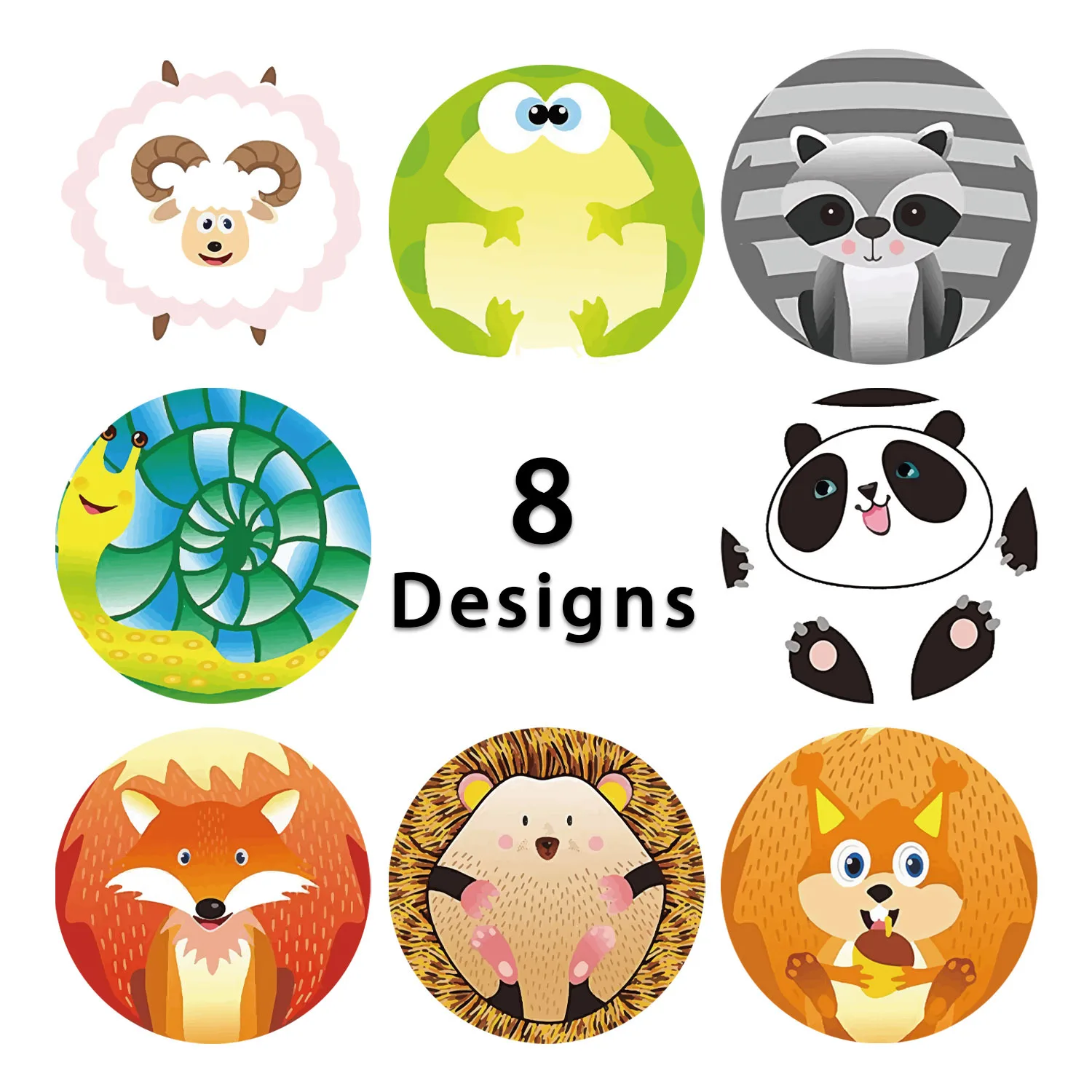 50-500pcs Reward Stickers for Kids Encouragement Sticker Motivational Stickers with Cute Animals for Student Teachers Supplies