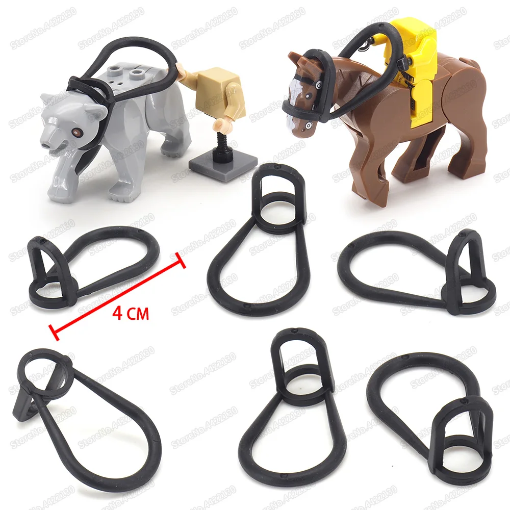 Equipment Riding A Pet Noose Building Block Animal Matching Assembly Moc Beast World Battle Group Model Child Christmas Gift Toy