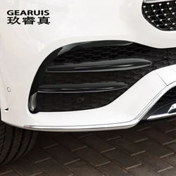 Car Styling For Mercedes Benz GLE Class W167 V167 Front Fog Lamp Grill Grille Front Bumper Air Knife Cover Stickers Accessories