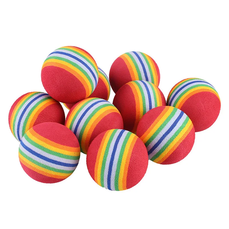 1PCS Golf Sponge Soft Rainbow Balls Golf Swing Training Balls Beginner Practice Training Aids Ball Indoor Outdoor