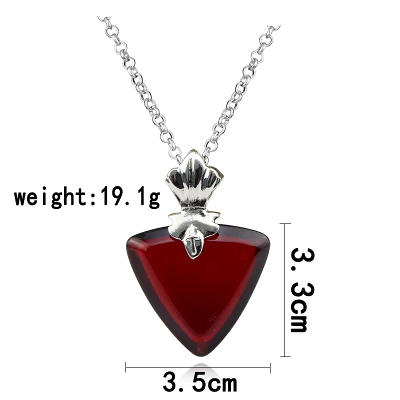 Fate Stay Night Necklace for Women Tohsaka Rin Hearts Pendant Necklaces Woman Trend Neck Silver Color Fashion Couples Party Gift