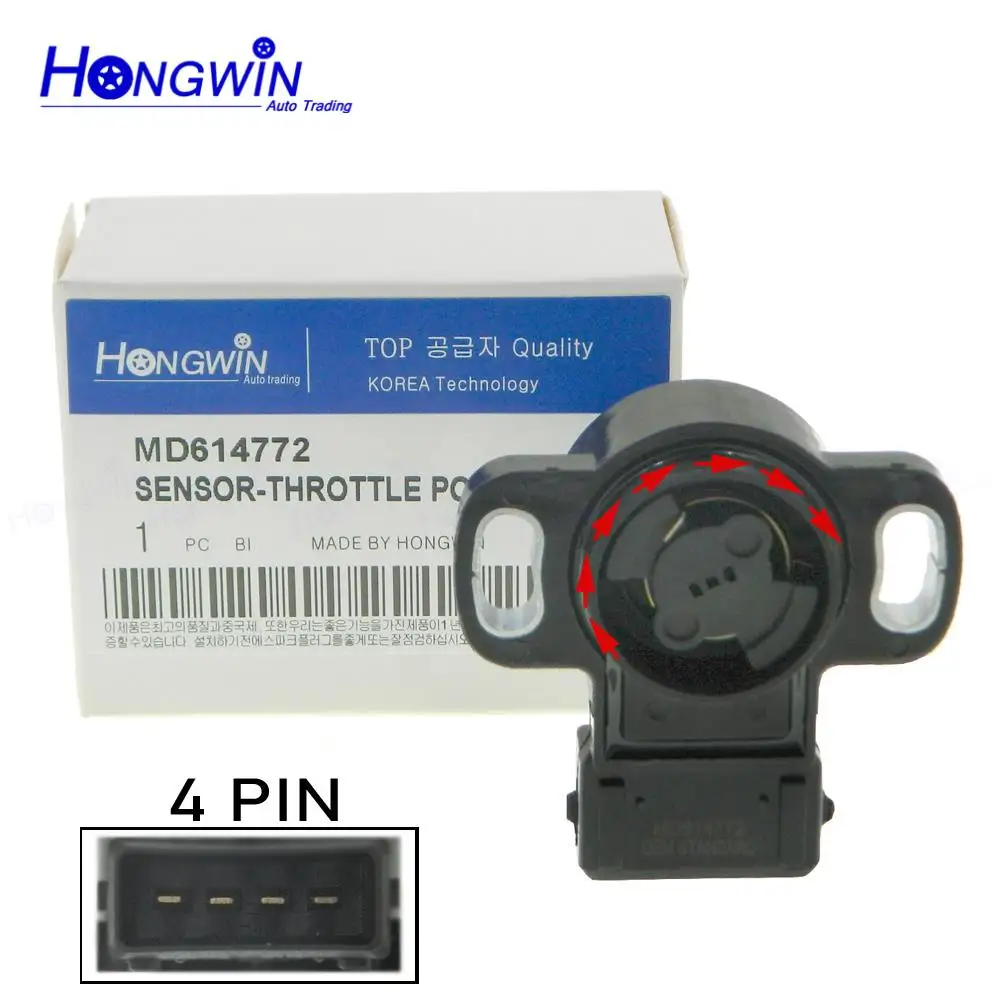 Genuine No.:MD614772 Throttle Position Sensor Fits MITSUBISHI 3.5L V6/1.8L 2.4L L4 1997-2002  MD614734,TH247,TPS4073