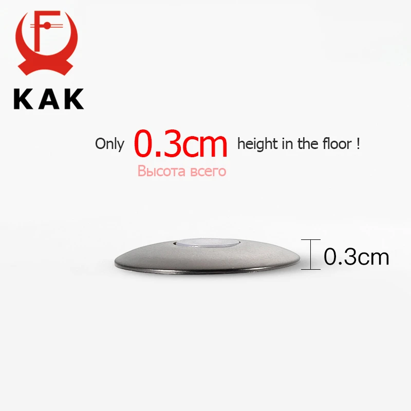 KAK Brass Door Stopper Magnetic Invisible Door Stopper Heavy Duty Stopper for Door Floor Hidden Door Stop Door Hardware 5 Colors